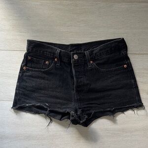 Black Denim Levi’s Women's Shorts